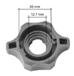 Rundloch Bajonett-Mutter für Zungendüse FT 140-06, inkl. Dichtung – Bild 2